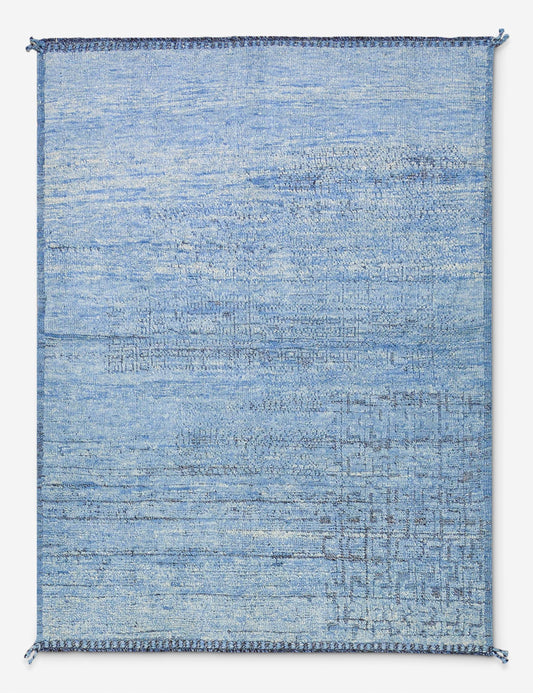 Vintage Moroccan Hand-Knotted Wool Rug No. 477, 5' x 6' 9"