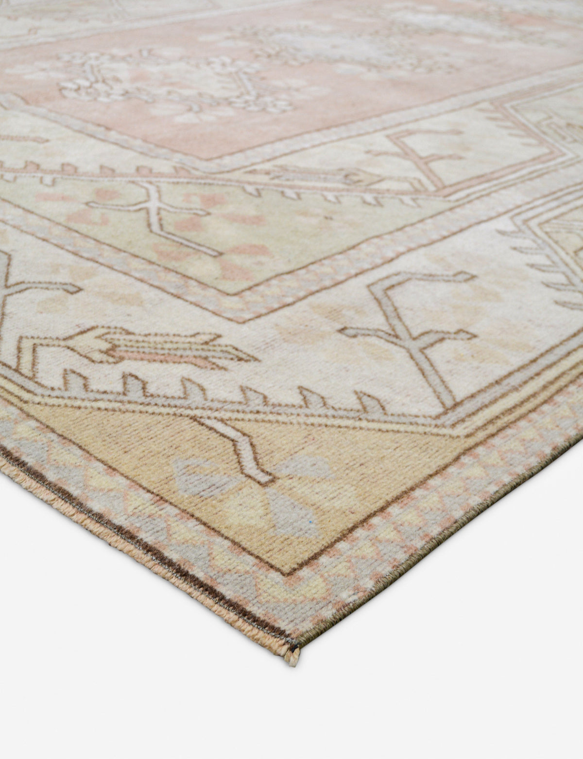 Vintage Turkish Hand-Knotted Wool Rug No. 486, 6' 5" x 9' 4"