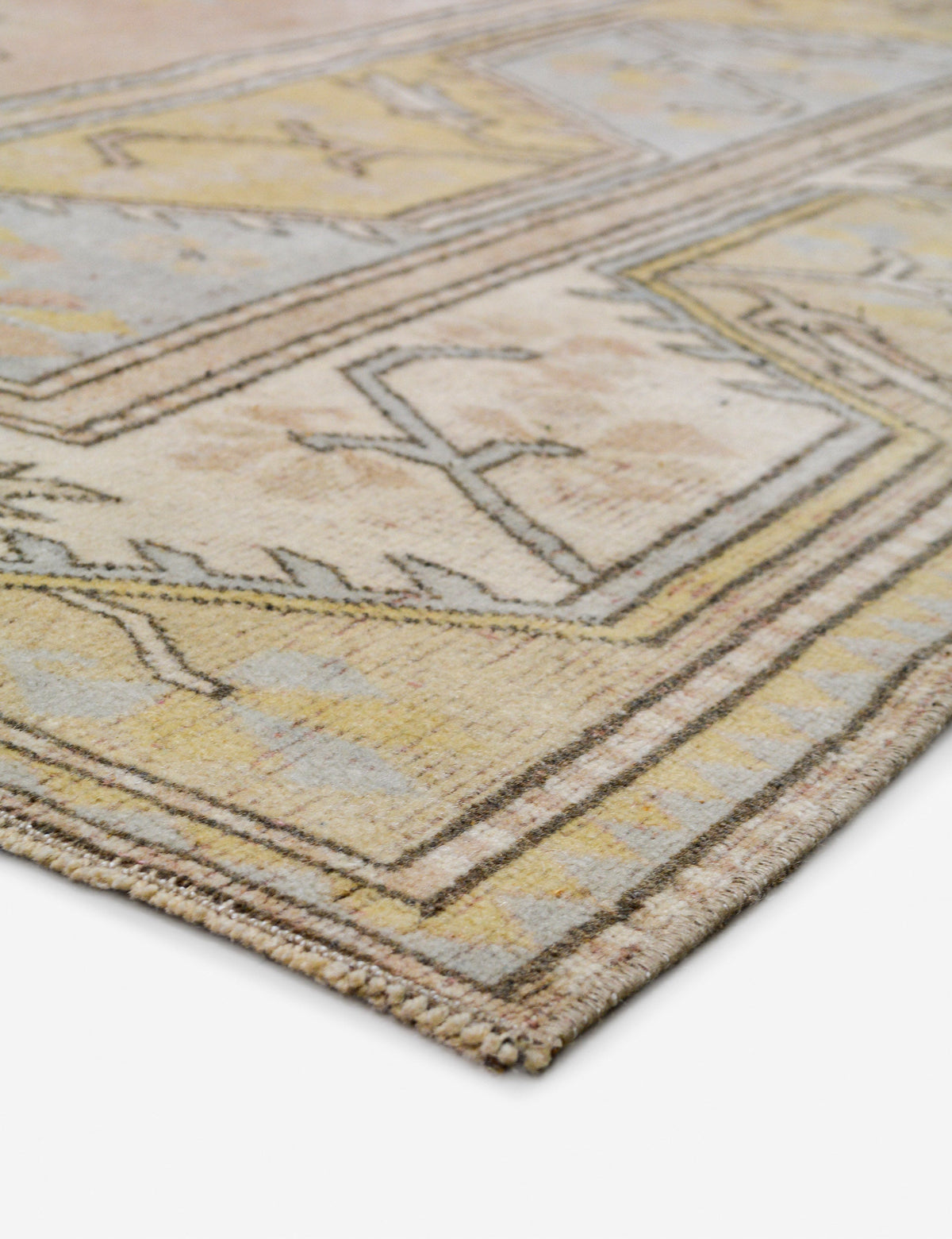 Vintage Turkish Hand-Knotted Wool Rug No. 489, 6' 4" x 9' 4"
