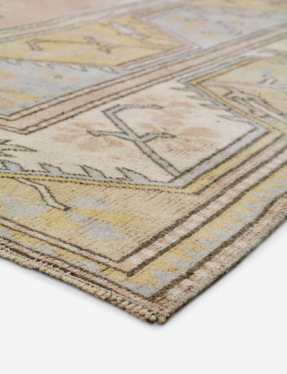 Vintage Turkish Hand-Knotted Wool Rug No. 489, 6' 4" x 9' 4"