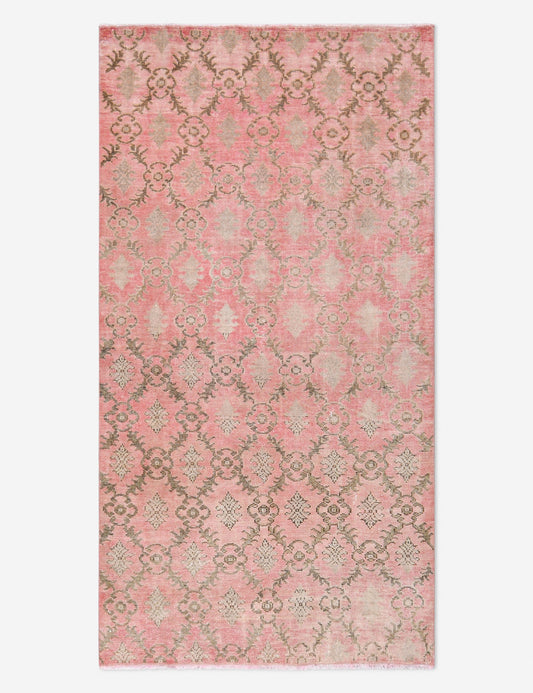 Vintage Turkish Hand-Knotted Wool Rug No. 509, 4' 5" x 8' 2"