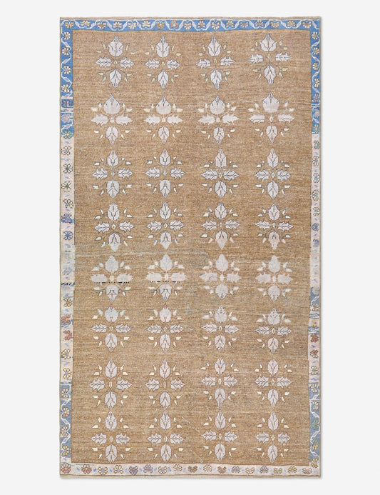 Vintage Turkish Hand-Knotted Wool Rug No. 510, 4' 8" x 8' 2"
