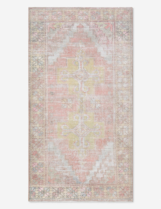 Vintage Turkish Hand-Knotted Wool Rug No. 511, 4' 5" x 8' 2"