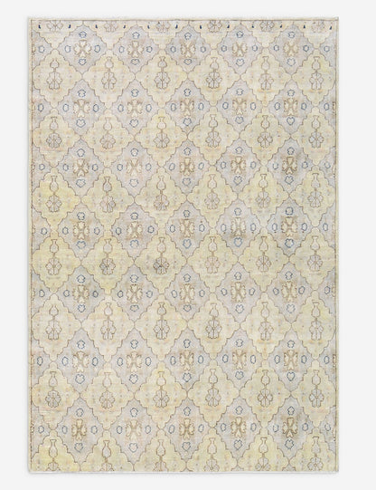 Vintage Turkish Hand-Knotted Wool Rug No. 513, 4' 10" x 7'