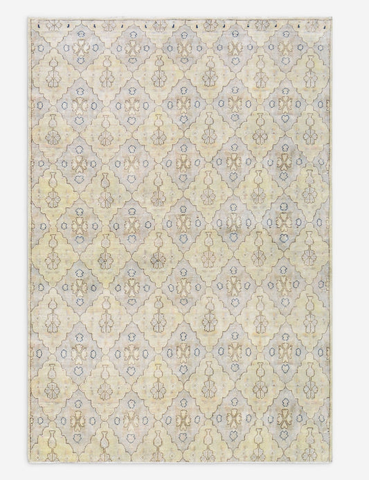 Vintage Turkish Hand-Knotted Wool Rug No. 513, 4' 10" x 7'