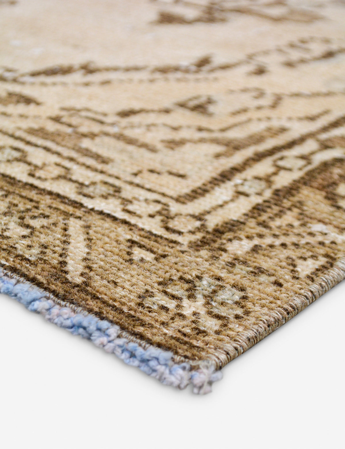 Vintage Turkish Hand-Knotted Wool Rug No. 514, 3' x 9' 2"