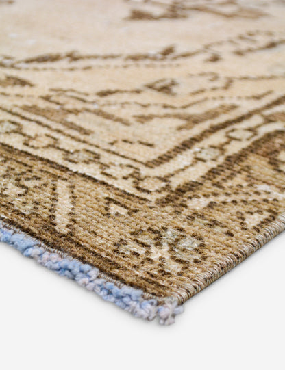 Vintage Turkish Hand-Knotted Wool Rug No. 514, 3' x 9' 2"