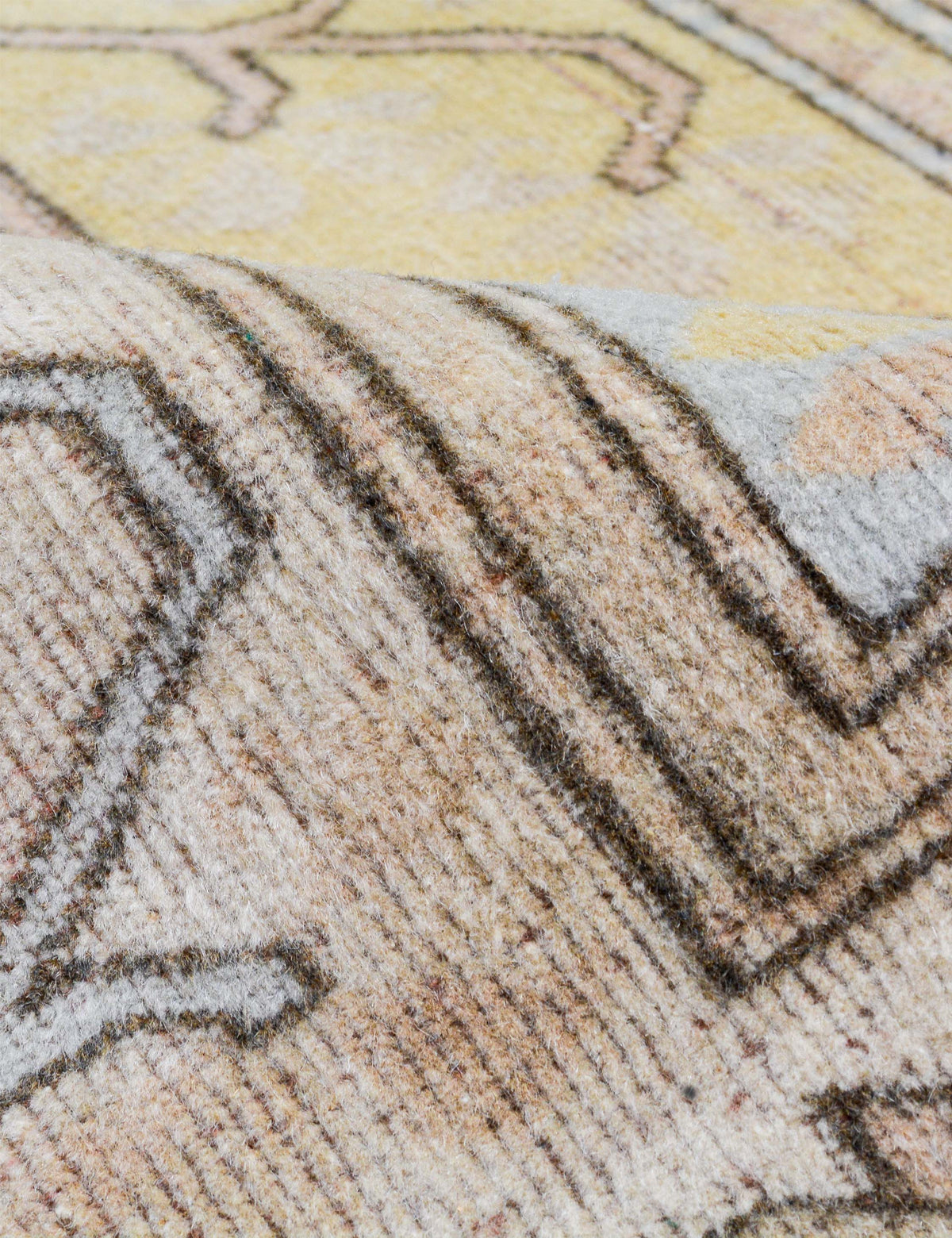 Vintage Turkish Hand-Knotted Wool Rug No. 517, 6' 7" x 9' 4"
