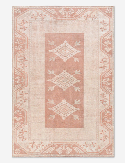 Vintage Turkish Hand-Knotted Wool Rug No. 519, 3'10" X 5' 7"