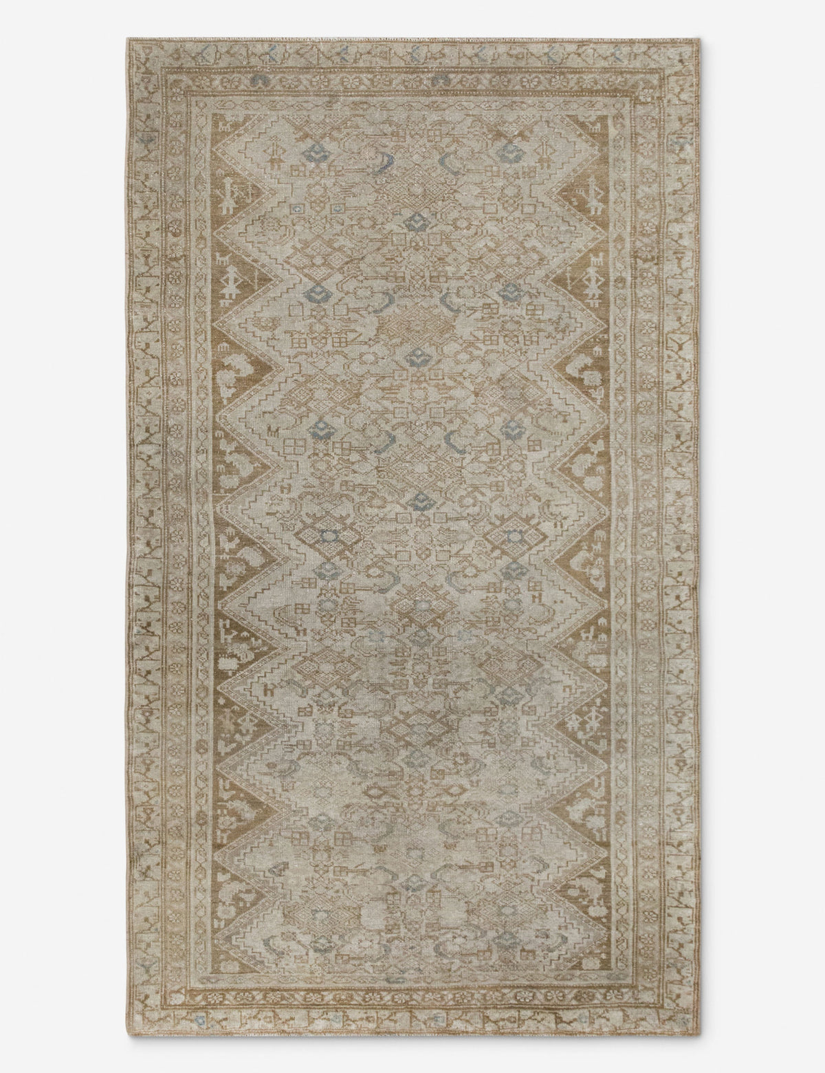 Vintage Turkish Hand-Knotted Wool Rug No. 533, 3'5" x 6'