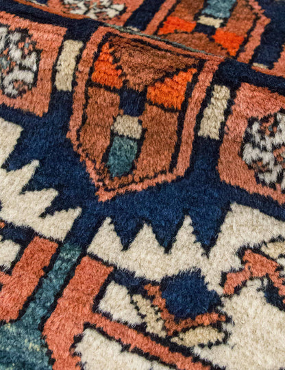 Vintage Turkish Hand-Knotted Wool Rug No. 534, 4'7" x 6'5"