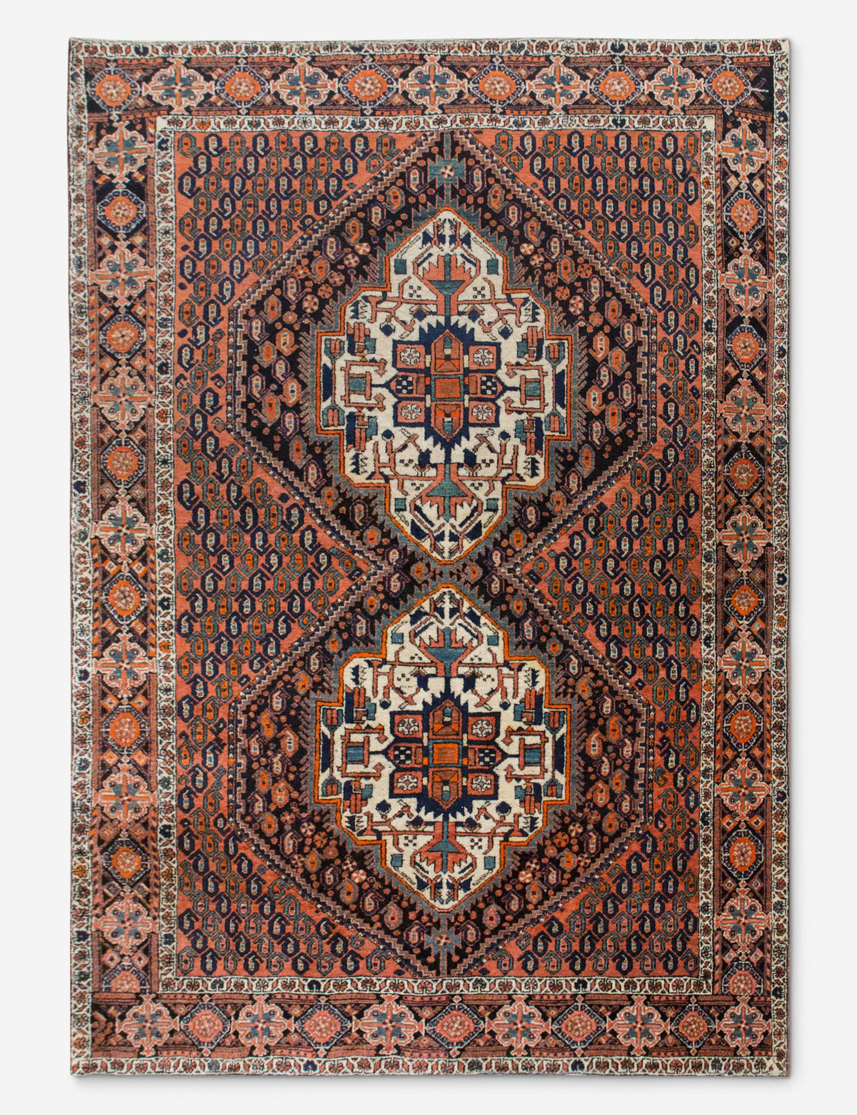 Vintage Turkish Hand-Knotted Wool Rug No. 534, 4'7" x 6'5"