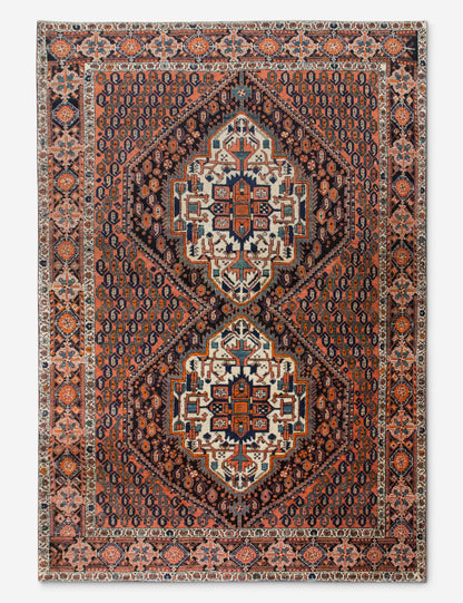 Vintage Turkish Hand-Knotted Wool Rug No. 534, 4'7" x 6'5"