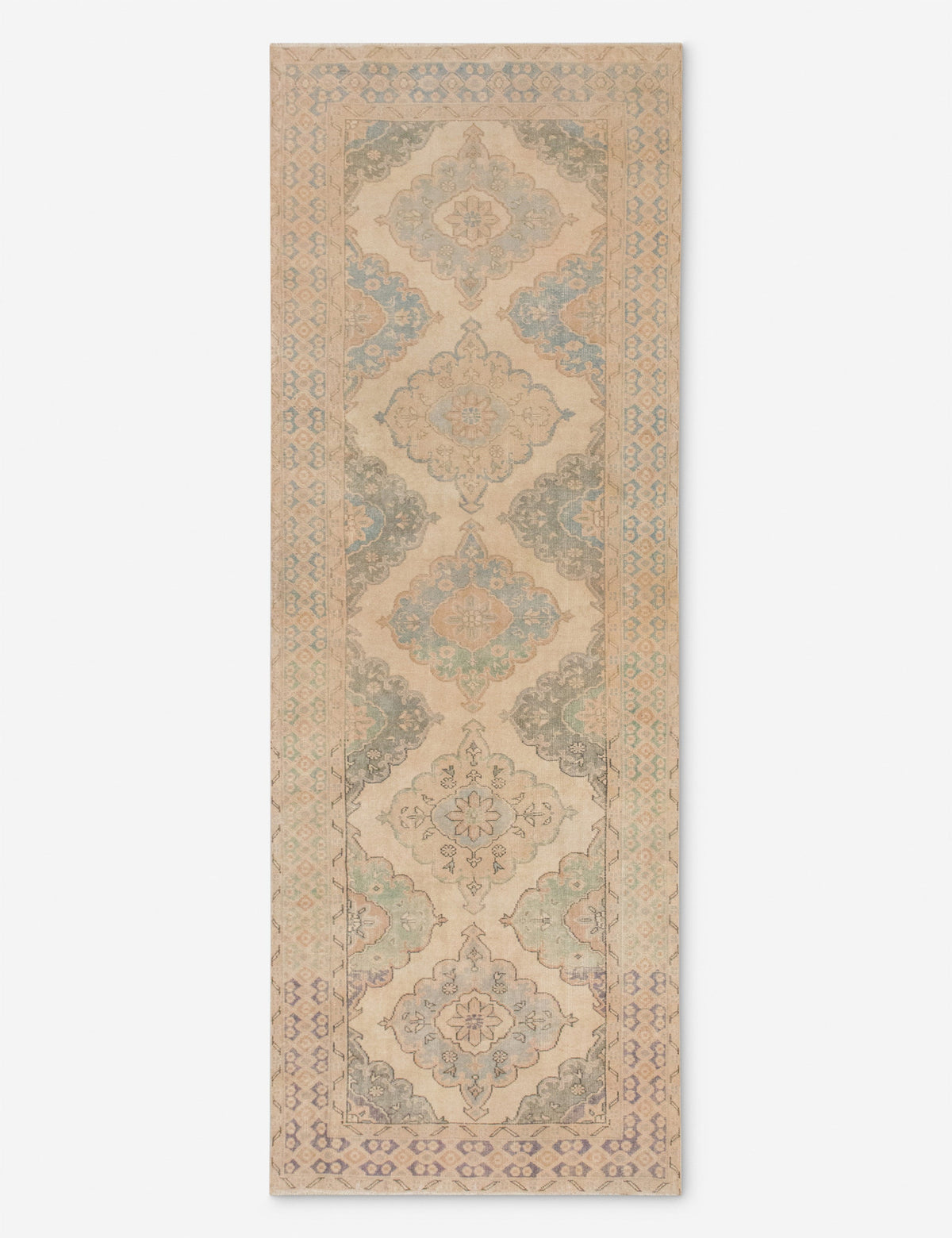 Vintage Turkish Hand-Knotted Wool Runner Rug No. 295, 4'3" x 12'4"