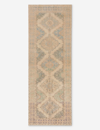 Vintage Turkish Hand-Knotted Wool Runner Rug No. 295, 4'3" x 12'4"