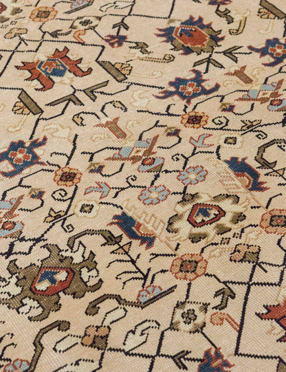 Vintage Turkish Hand-Knotted Wool Rug No. 537, 6'3" x 9'4"
