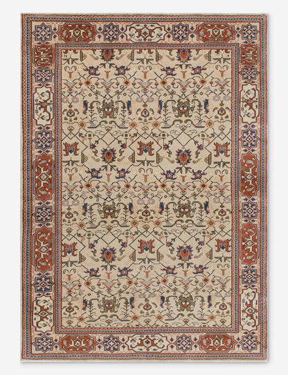 Vintage Turkish Hand-Knotted Wool Rug No. 537, 6'3" x 9'4"