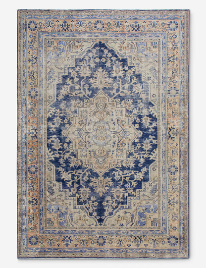 Vintage Turkish Hand-Knotted Wool Rug No. 538, 6'7" x 9'7"