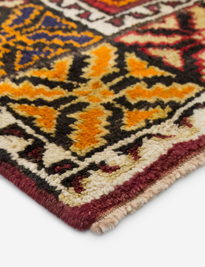 Vintage Turkish Hand-Knotted Wool Runner Rug No. 296, 5'6" x 13'1"