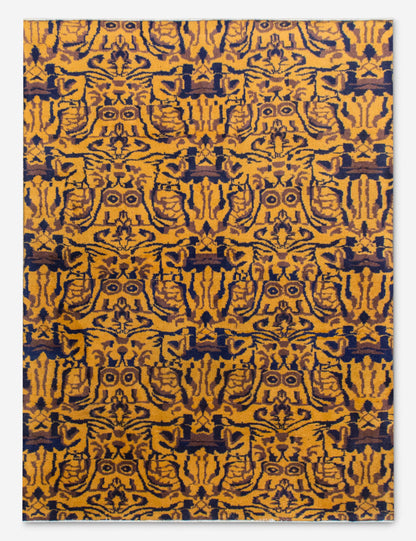 Vintage Turkish Hand-Knotted Wool Rug No. 544, 4'9" x 6'7"