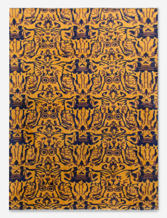 Vintage Turkish Hand-Knotted Wool Rug No. 544, 4'9" x 6'7"