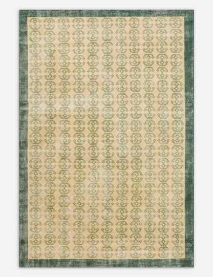 Vintage Turkish Hand-Knotted Wool Rug No. 546, 6'7" x 10'