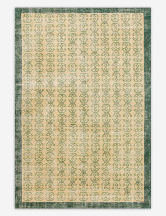 Vintage Turkish Hand-Knotted Wool Rug No. 546, 6'7" x 10'