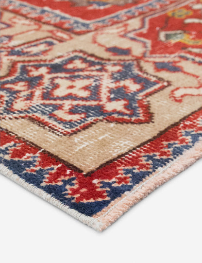 Vintage Turkish Hand-Knotted Wool Rug No. 548, 4'10" x 7'9"