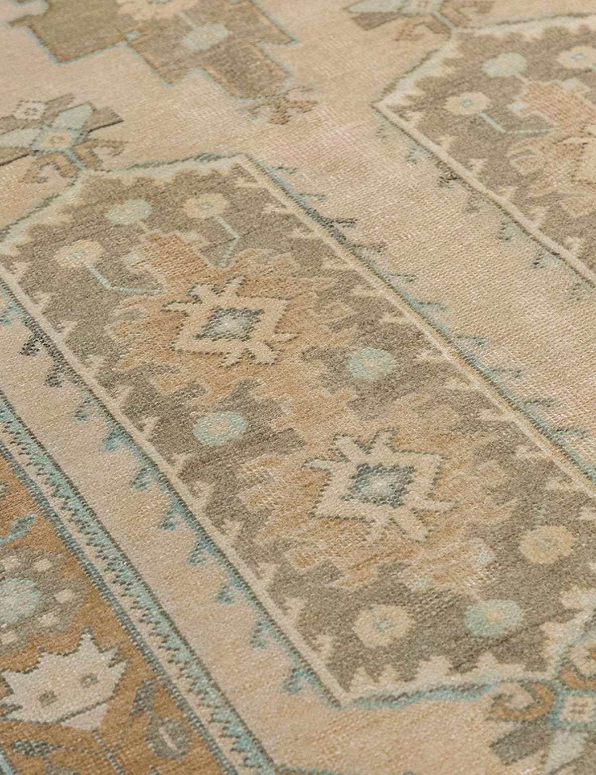 Vintage Turkish Hand-Knotted Wool Rug No. 550, 4'10" x 7'4"