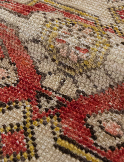 Vintage Turkish Hand-Knotted Wool Rug No. 551, 3' x 5'5"