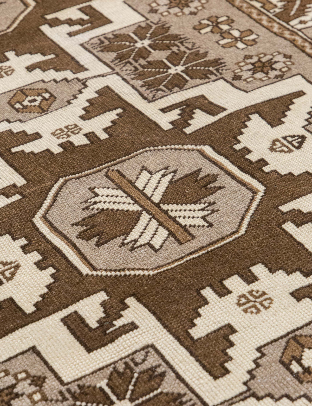 Vintage Turkish Hand-Knotted Wool Rug No. 553, 3'4" x 6'3"