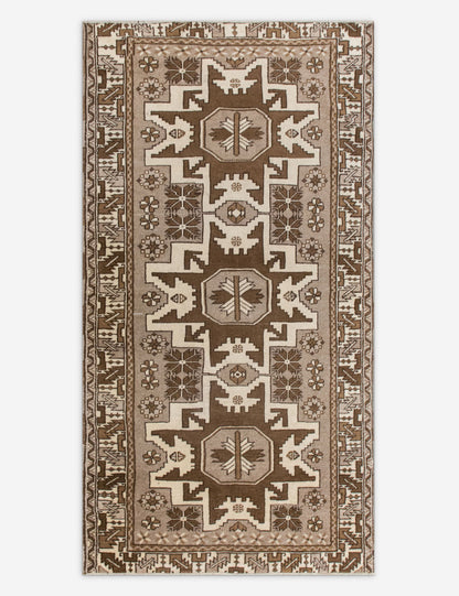 Vintage Turkish Hand-Knotted Wool Rug No. 553, 3'4" x 6'3"