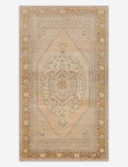 Vintage Turkish Hand-Knotted Wool Rug No. 555, 5'7" x 10'7"