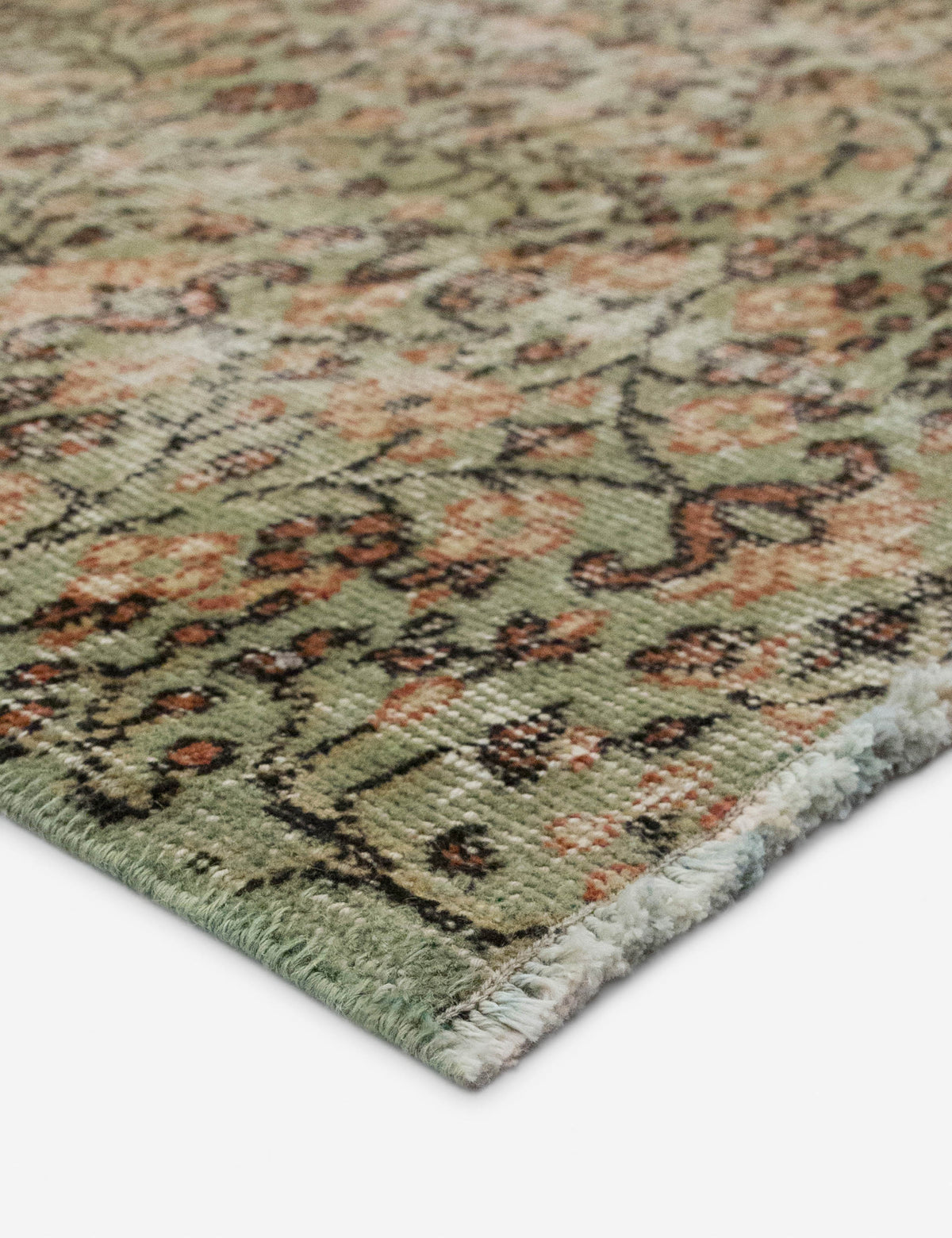 Vintage Turkish Hand-Knotted Wool Rug No. 556, 6' x 8'9"