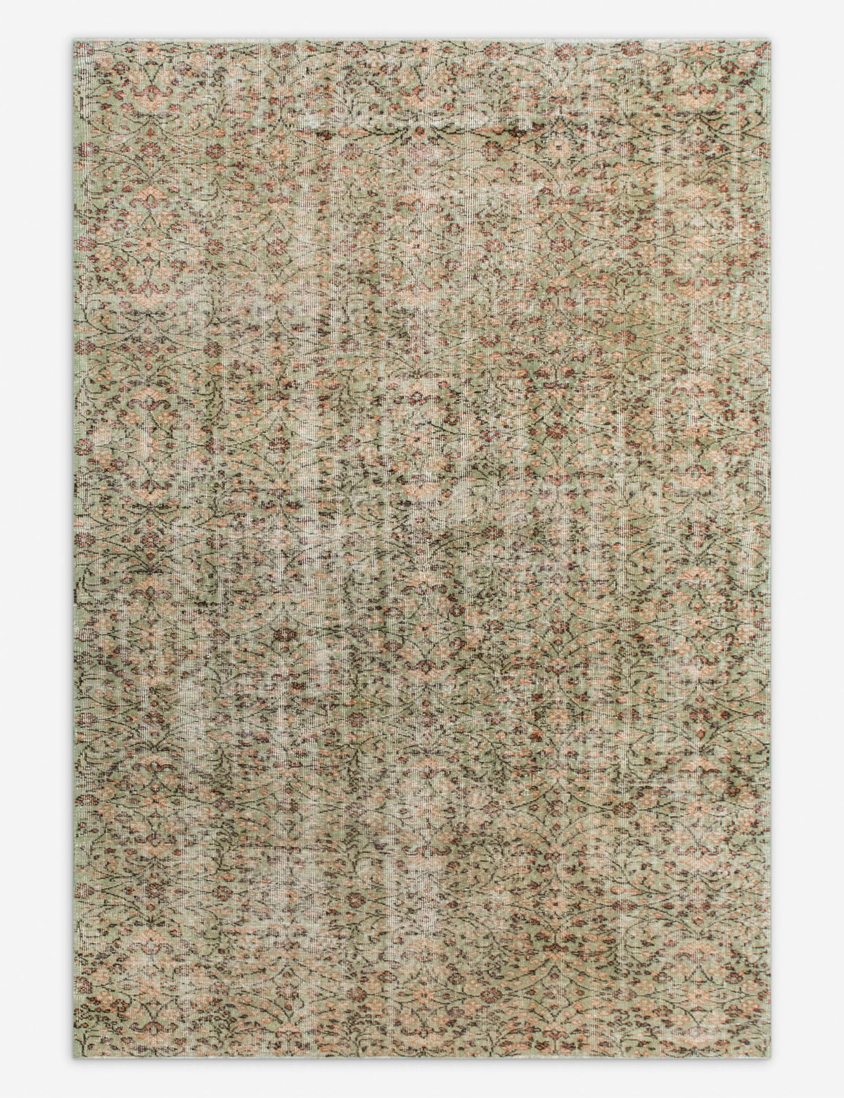 Vintage Turkish Hand-Knotted Wool Rug No. 556, 6' x 8'9"
