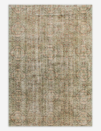 Vintage Turkish Hand-Knotted Wool Rug No. 556, 6' x 8'9"