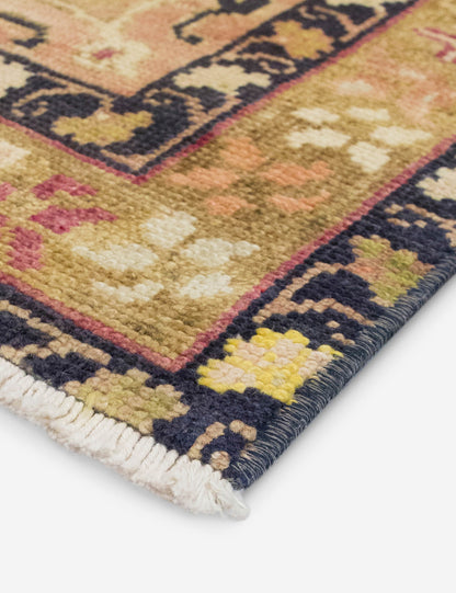 Vintage Turkish Hand-Knotted Wool Rug No. 557, 4'5" x 8'9"