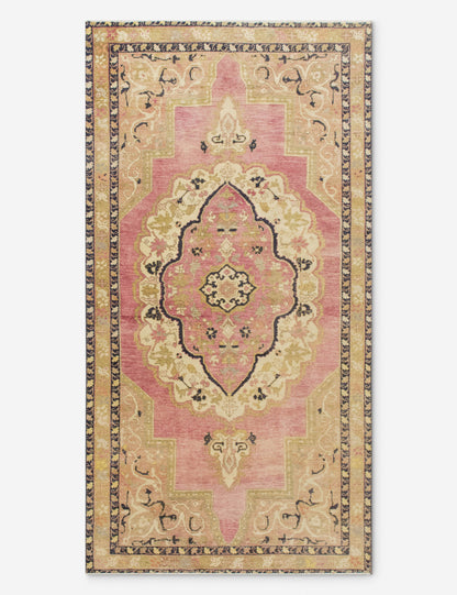 Vintage Turkish Hand-Knotted Wool Rug No. 557, 4'5" x 8'9"