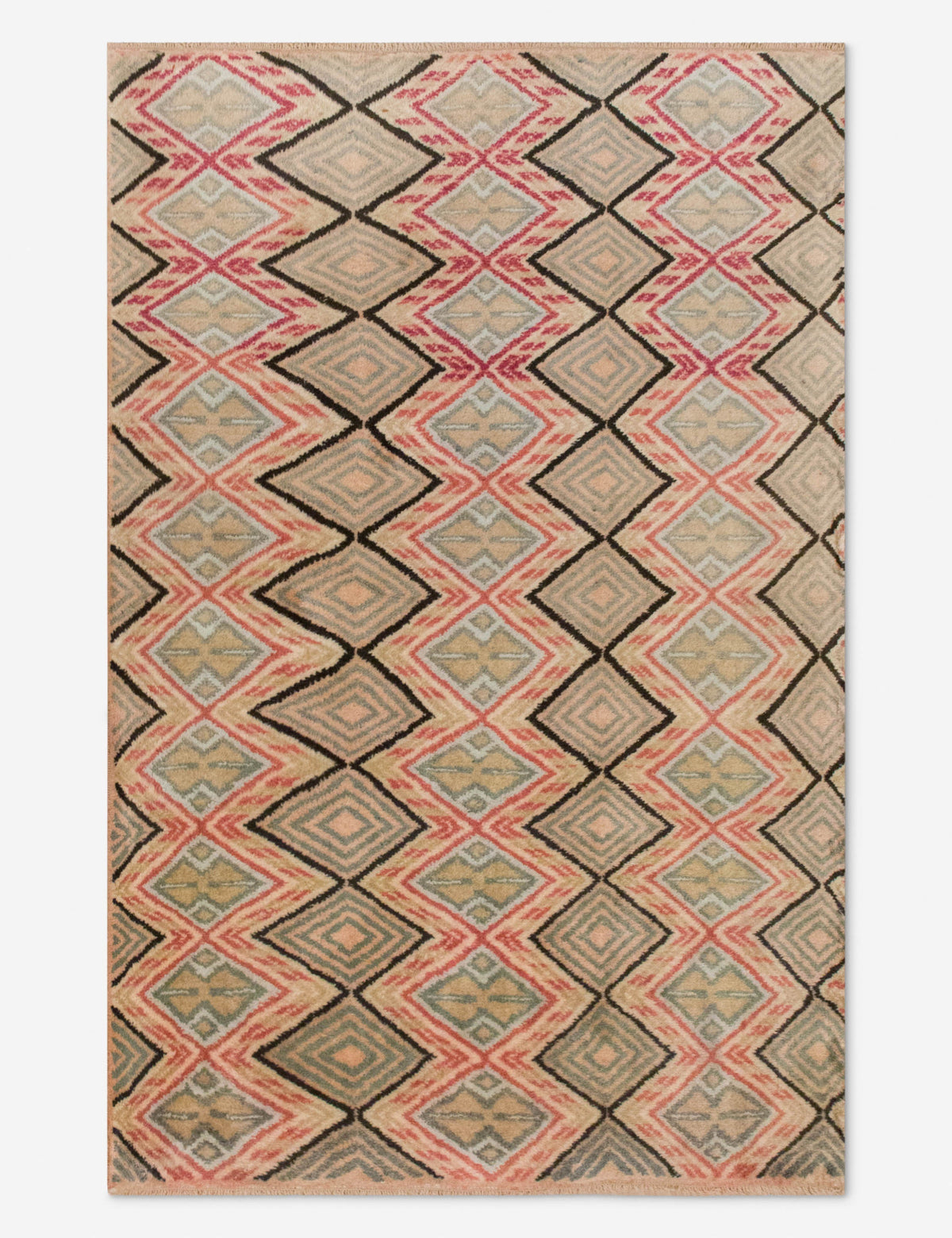 Vintage Turkish Hand-Knotted Wool Rug No. 558, 3'7" x 5'9"