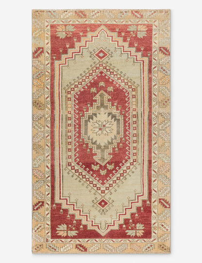 Vintage Turkish Hand-Knotted Wool Rug No. 559, 2'8" x 5'7"