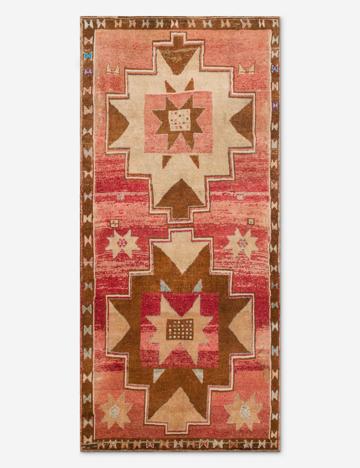 Vintage Turkish Hand-Knotted Wool Runner Rug No. 298, 5'9" x 12'5"