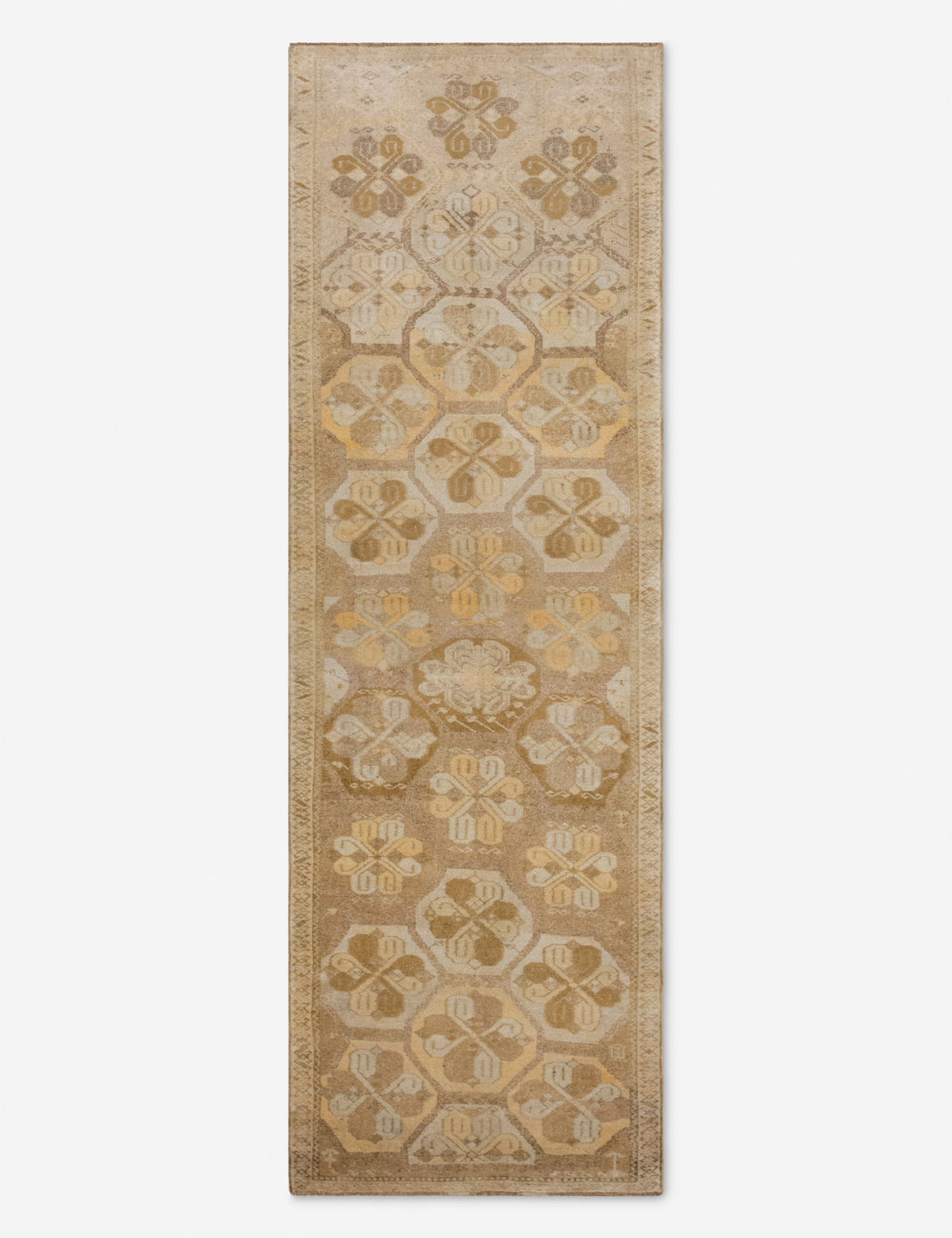 Vintage Turkish Hand-Knotted Wool Runner Rug No. 299, 4'7" x 16'