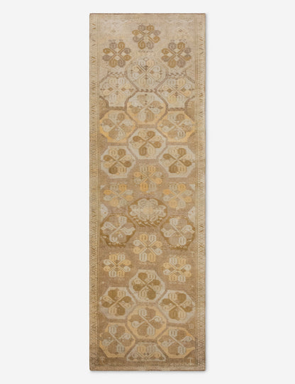 Vintage Turkish Hand-Knotted Wool Runner Rug No. 299, 4'7" x 16'