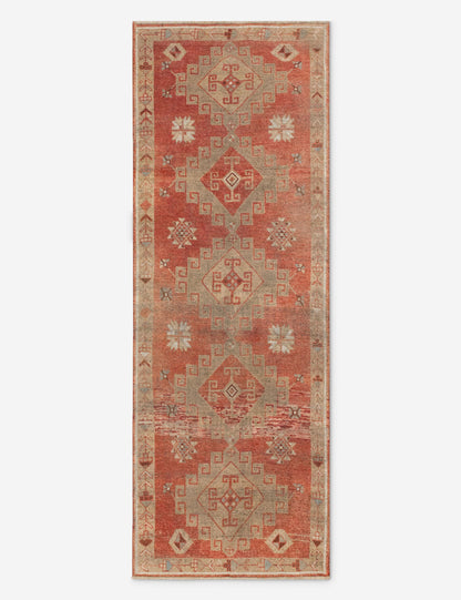 Vintage Turkish Hand-Knotted Wool Runner Rug No. 301, 4' x 11'5"