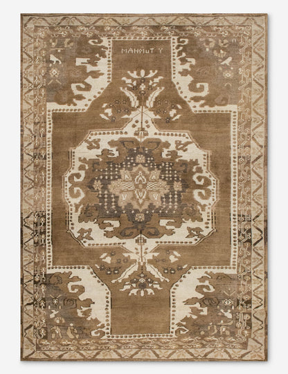 Vintage Turkish Hand-Knotted Wool Rug No. 560, 7'11" x 9'7"
