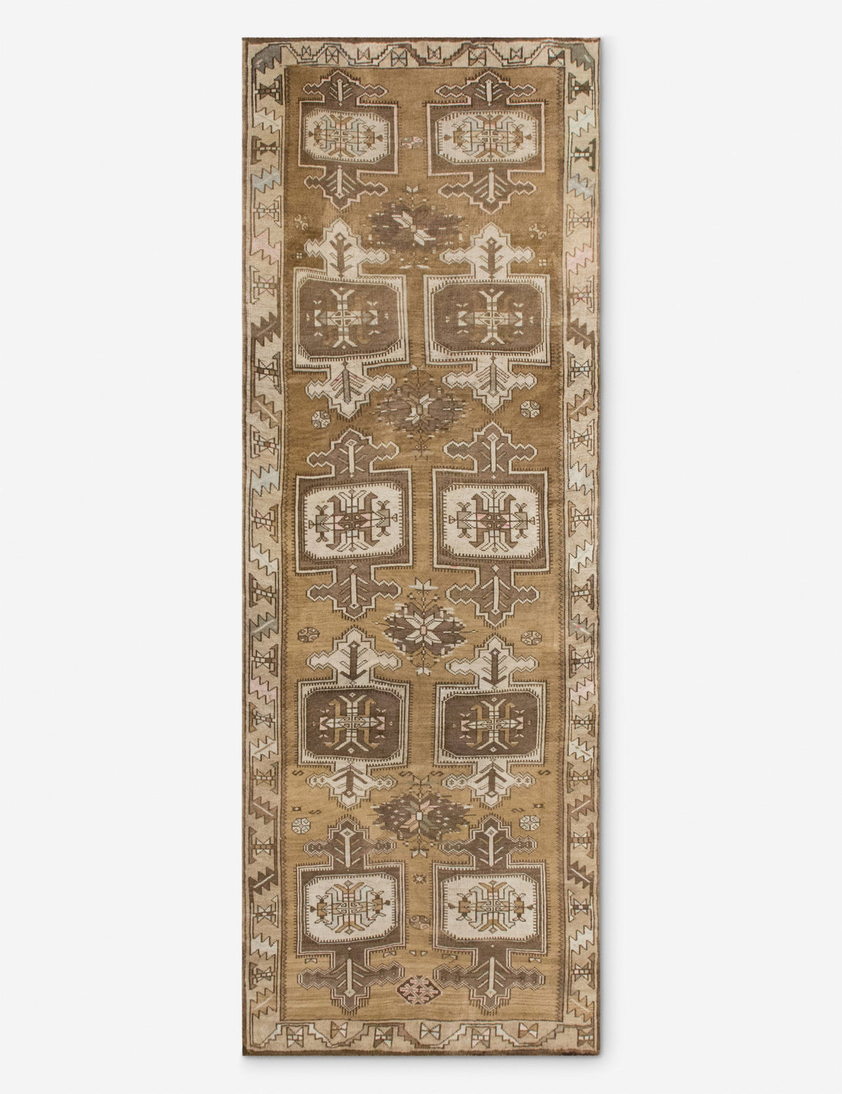 Vintage Turkish Hand-Knotted Wool Runner Rug No. 303, 4'7" x 12'7"