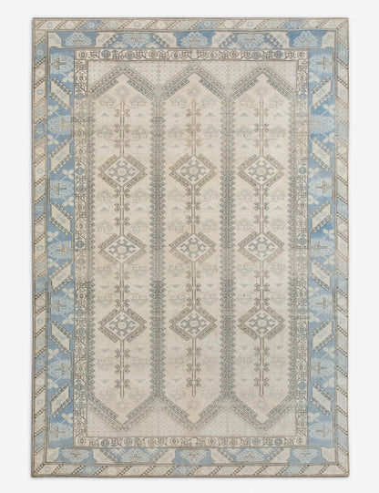 Vintage Turkish Hand-Knotted Wool Rug No. 562, 6'4" x 9'3"