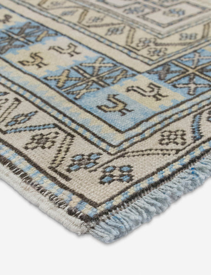 Vintage Turkish Hand-Knotted Wool Rug No. 563, 4'6" x 6'2"