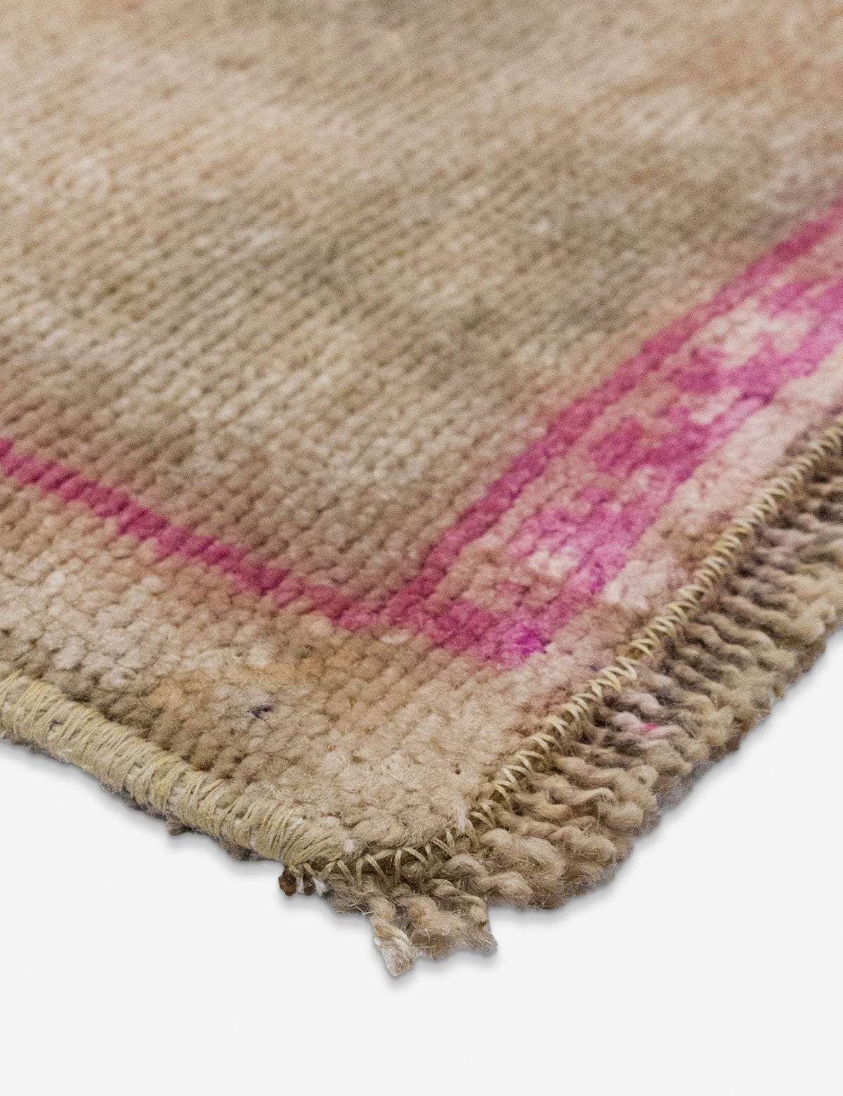 Vintage Turkish Hand-Knotted Wool Mini Rug No. 309, 1'4" x 3'