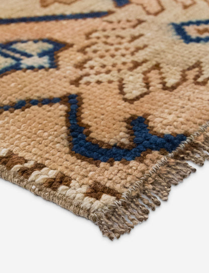 Vintage Turkish Hand-Knotted Wool Mini Rug No. 310, 1'5" x 2'2"